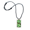 Дамско колие мозайка Green Millefiori
